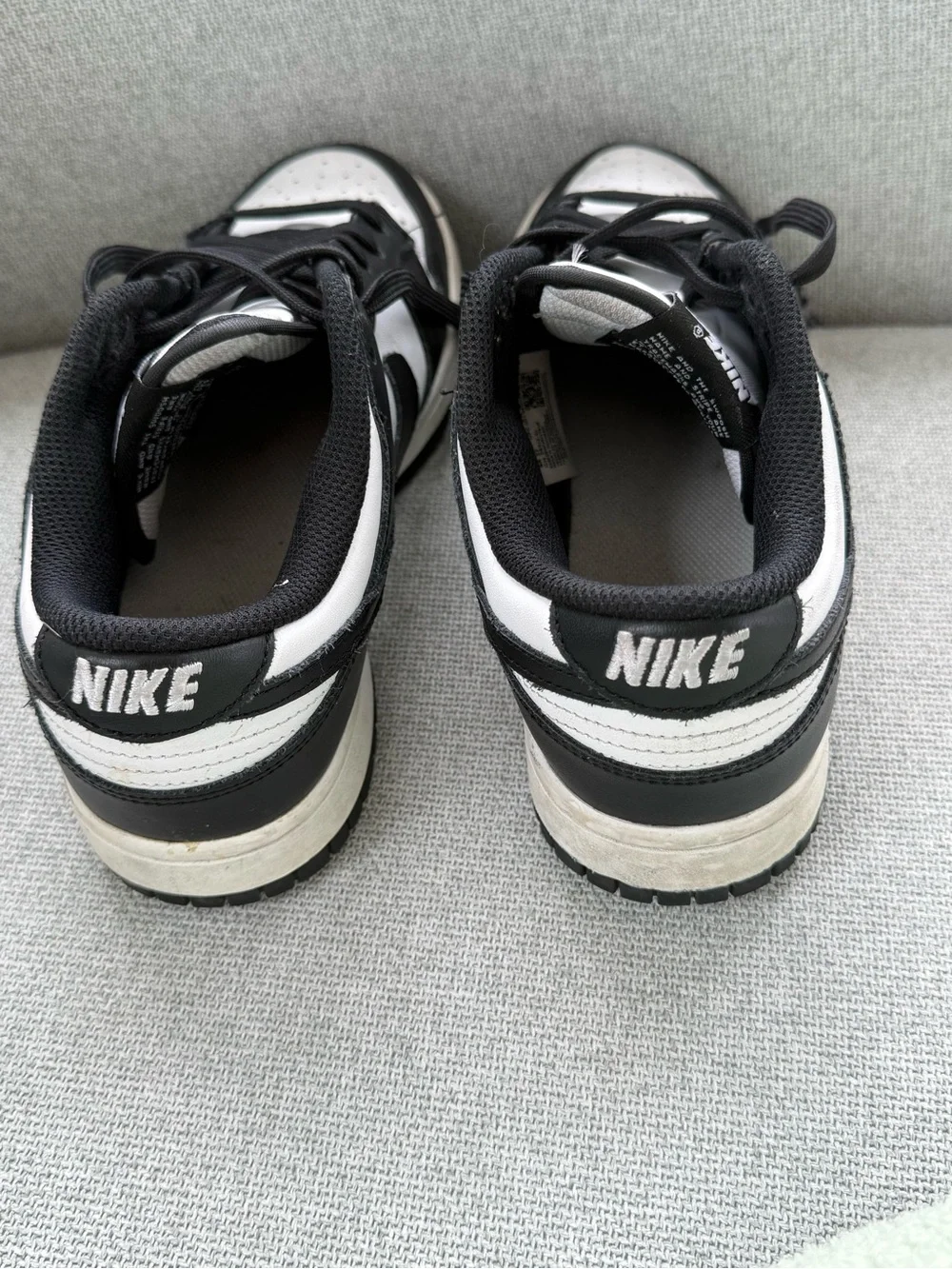 Nike Black and White Women's Low-Top Athletic Sneakers